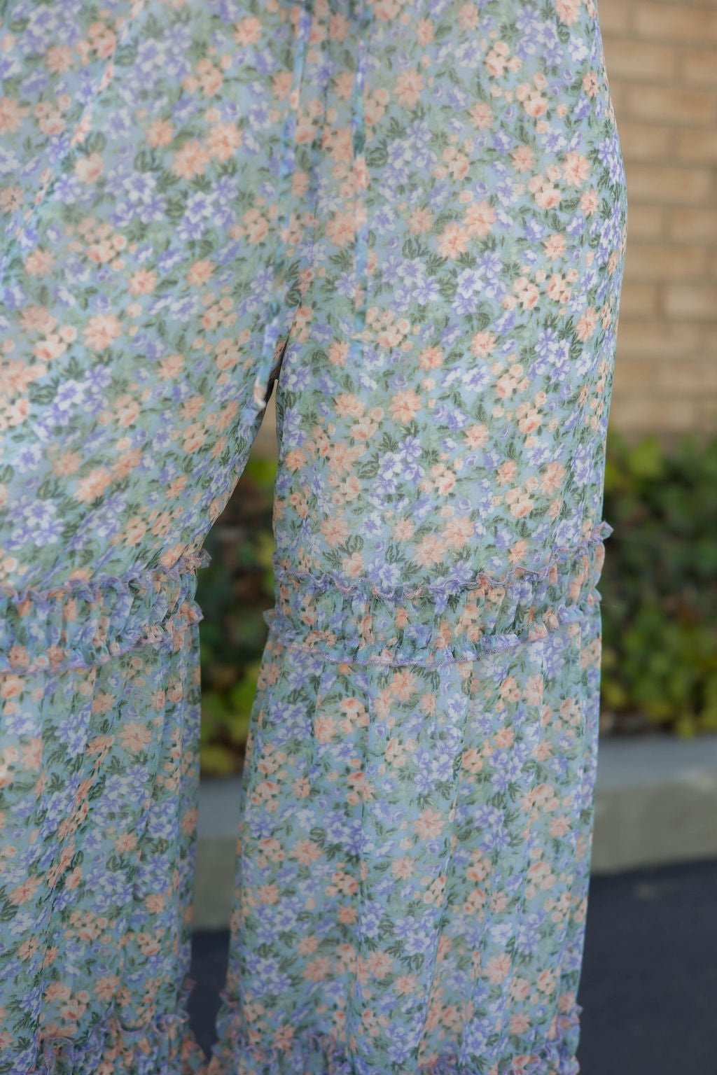 THE PALAZZO PANTS IN BABY BLUE FLORAL