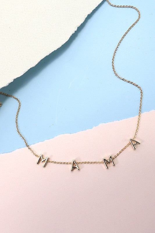 THE MAMA NECKLACE IN GOLD