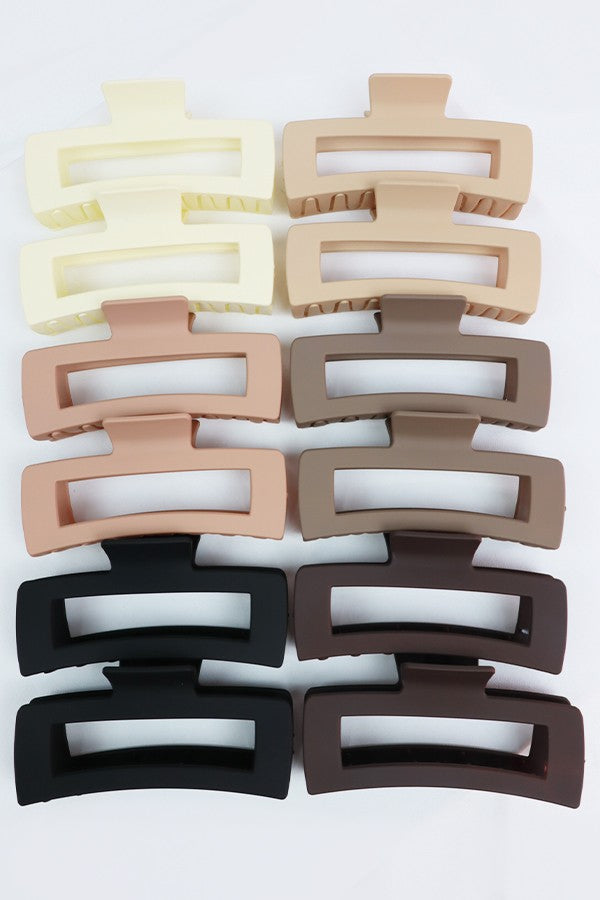 THE NEUTRAL MATTE JUMBO CLAW CLIP (6 COLORS)
