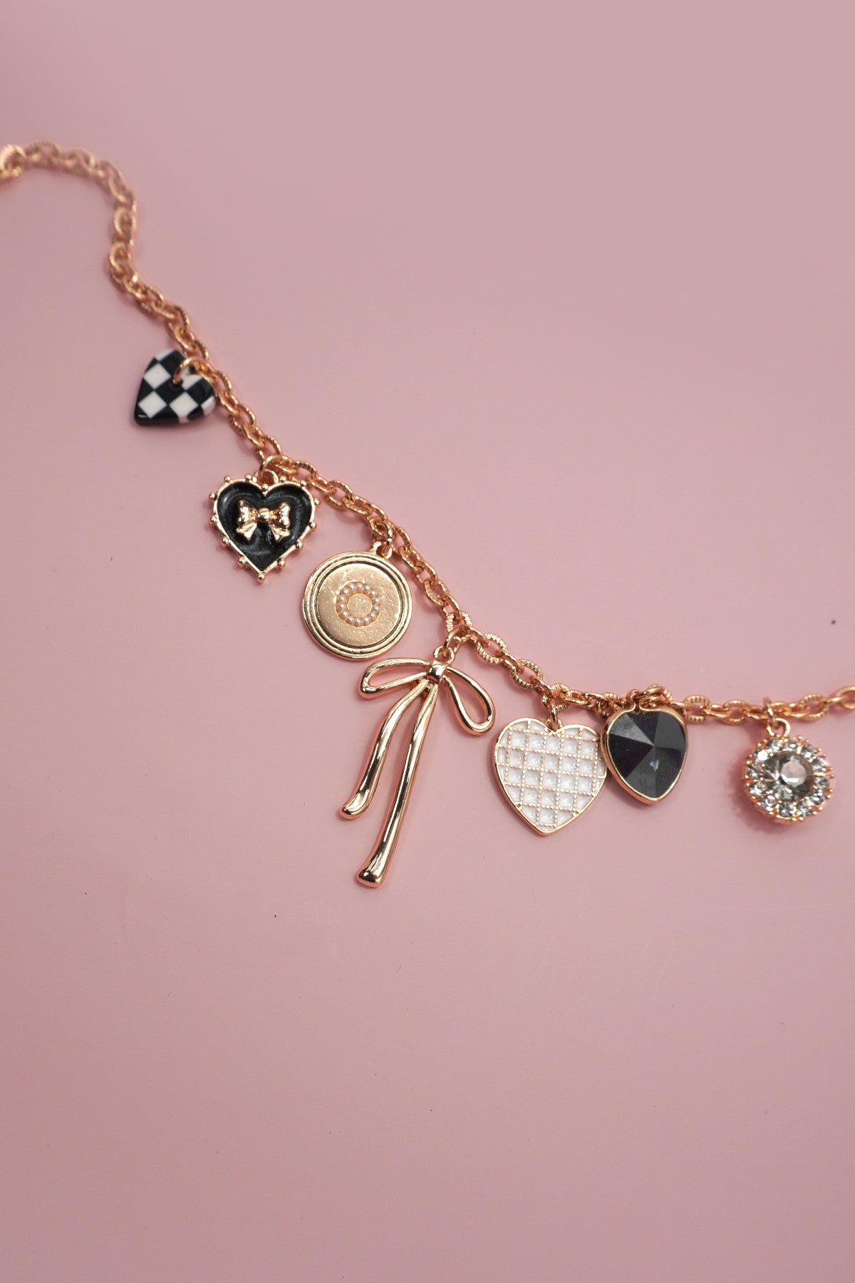 THE DARK COQUETTE CHARM NECKLACE IN GOLD