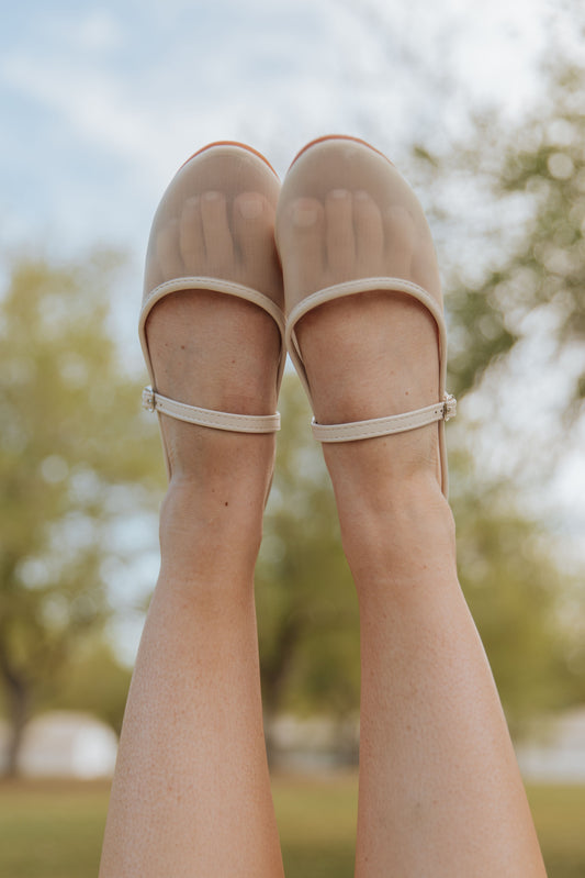 THE CLARA BALLET FLAT IN IVORY