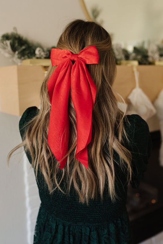 THE SATIN BOW RIBBON HAIR CLIPS - 3 COLORS