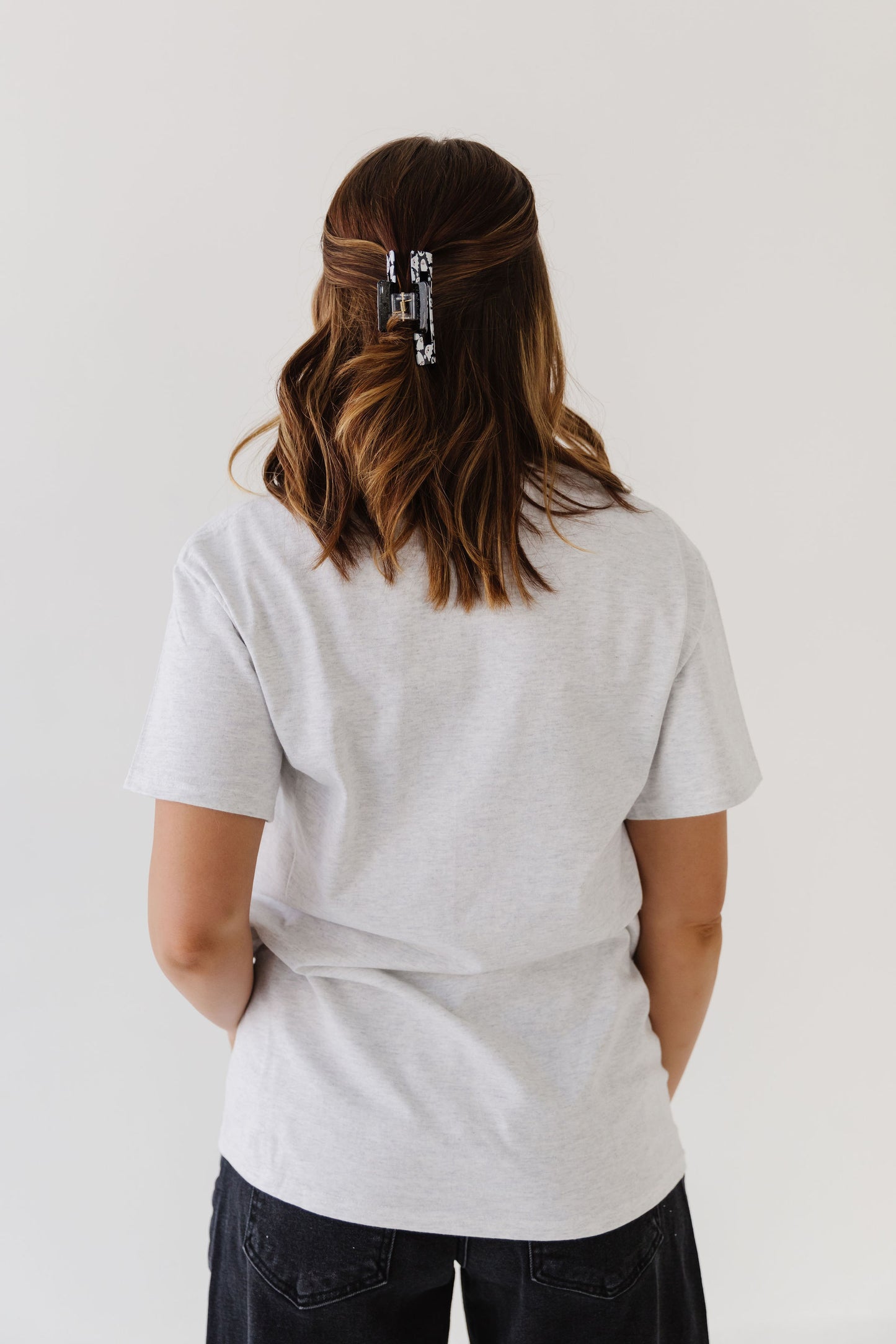 THE HALLOWEEN SPOOKY COLLAGE TEE GRAY