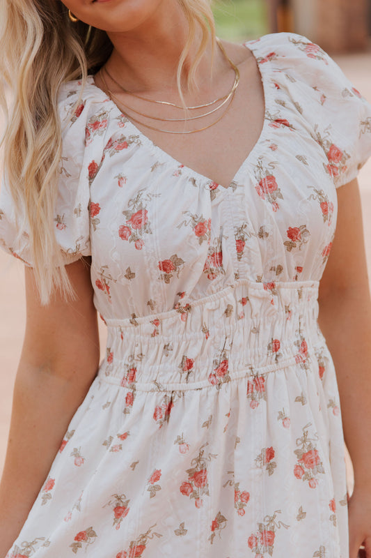 THE JOLIE FLORAL MAXI DRESS IN RED