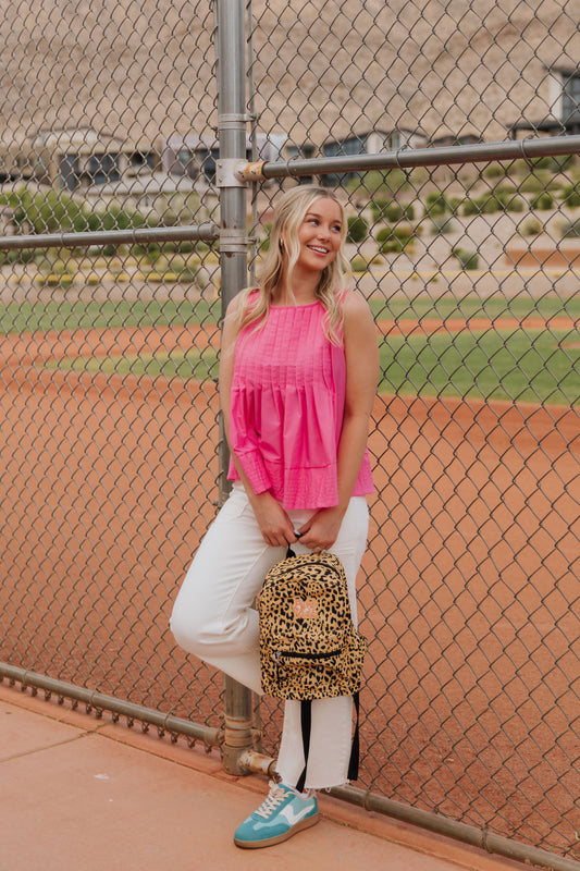THE SKIPPER SLEEVELESS BLOUSE IN PINK