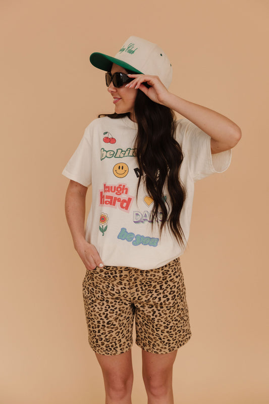 THE LYDIA MID RISE SHORTS IN CAMEL