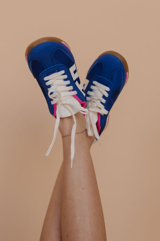 THE ANNIKA SPORTY SNEAKERS IN BLUE