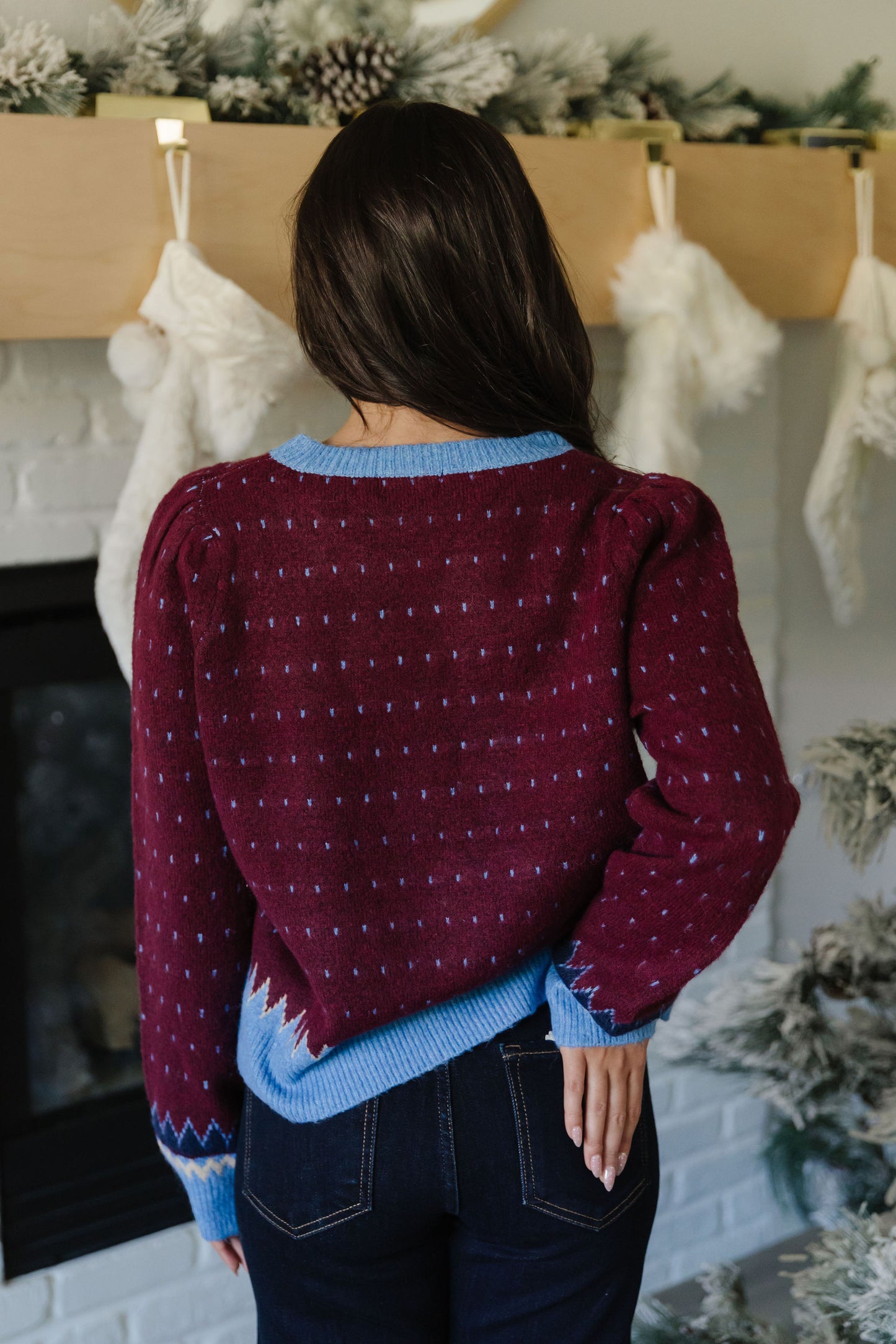 THE TAMARA COZY SWEATER IN BURGUNDY