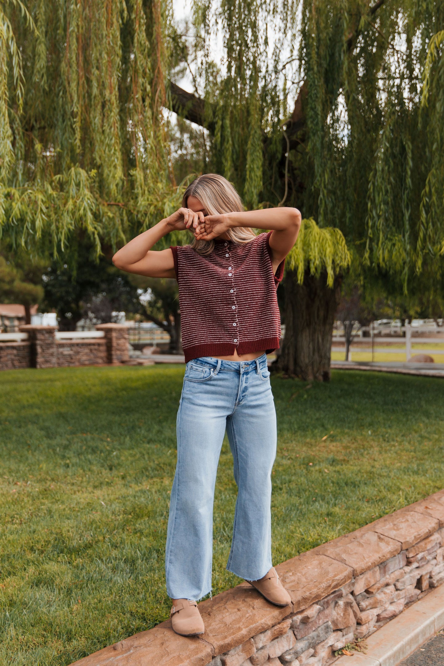 THE MEGAN MIDRISE RAW HEM JEANS