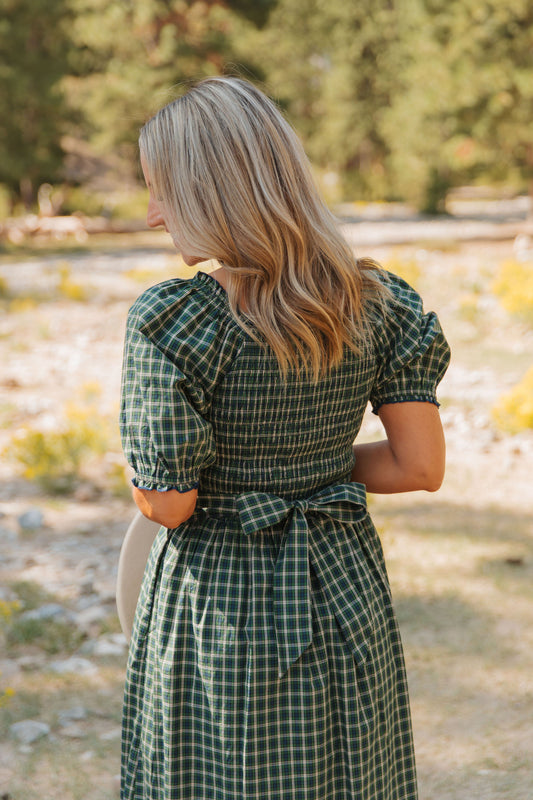 THE DARCI MARIE DRESS IN HUNTER BY PINK DESERT