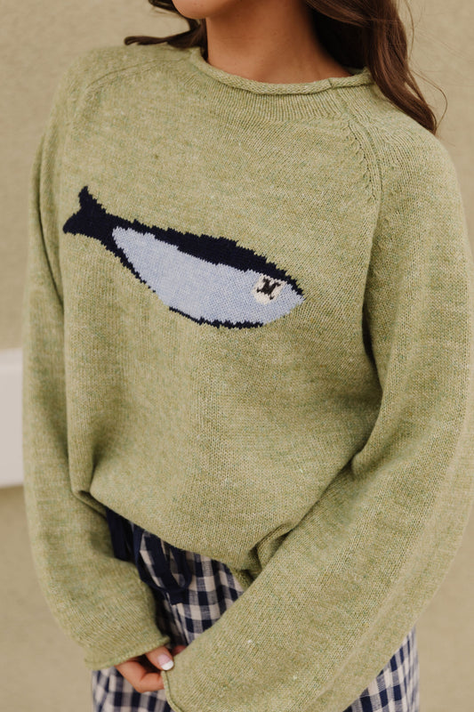 THE SARDINE SWEATER IN OLIVE