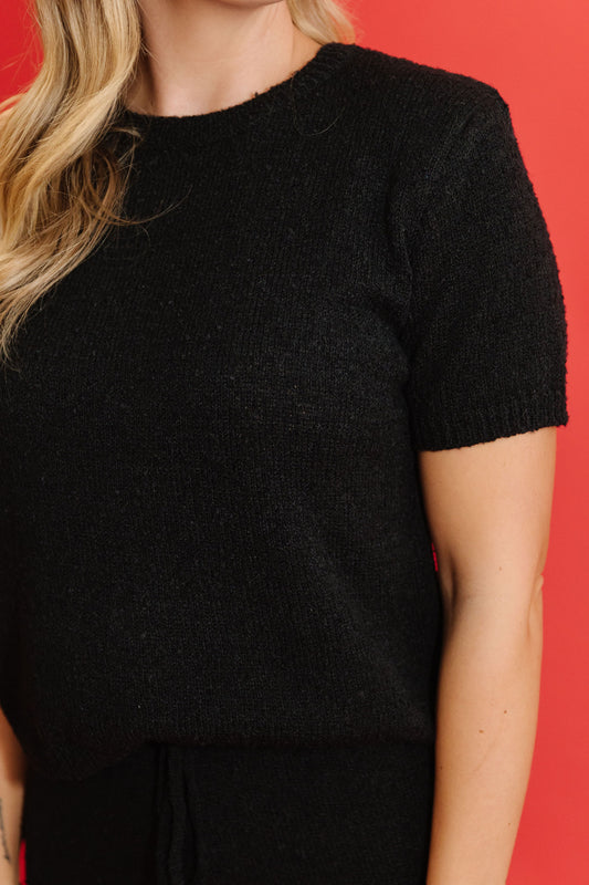 THE CAMDEN COZY KNIT SET IN BLACK
