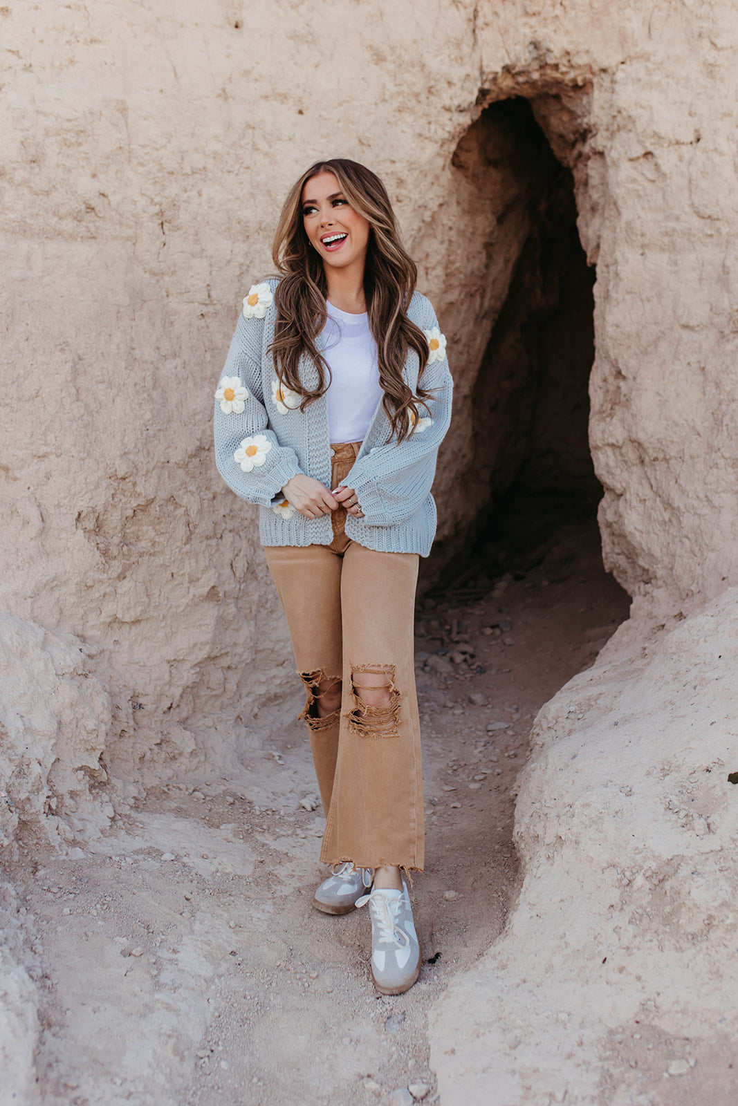 THE 90'S FLARE JEANS IN DISTRESSED COPPER BY VERVET – Pink Desert
