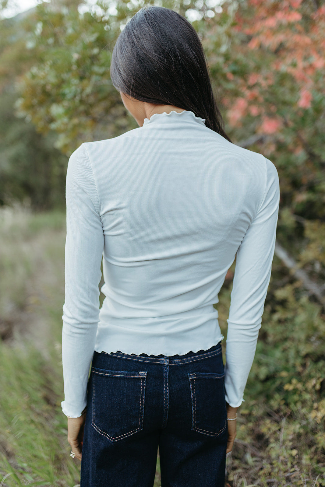 THE CORINA MERROW MOCK NECK IN CREAM