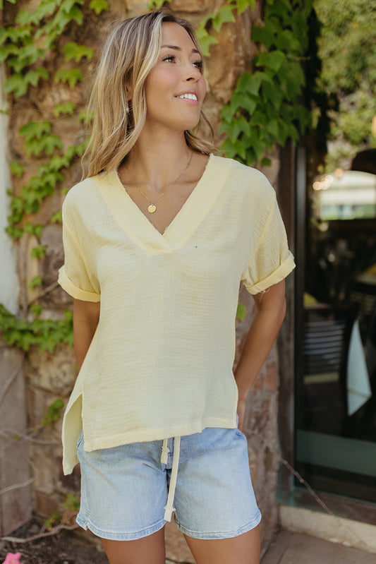 THE TRUDIE TOP IN LEMON