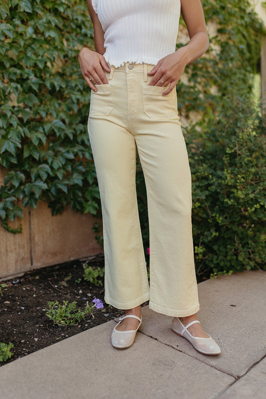 JBD WIDE LEG JEANS IN SUNSHINE