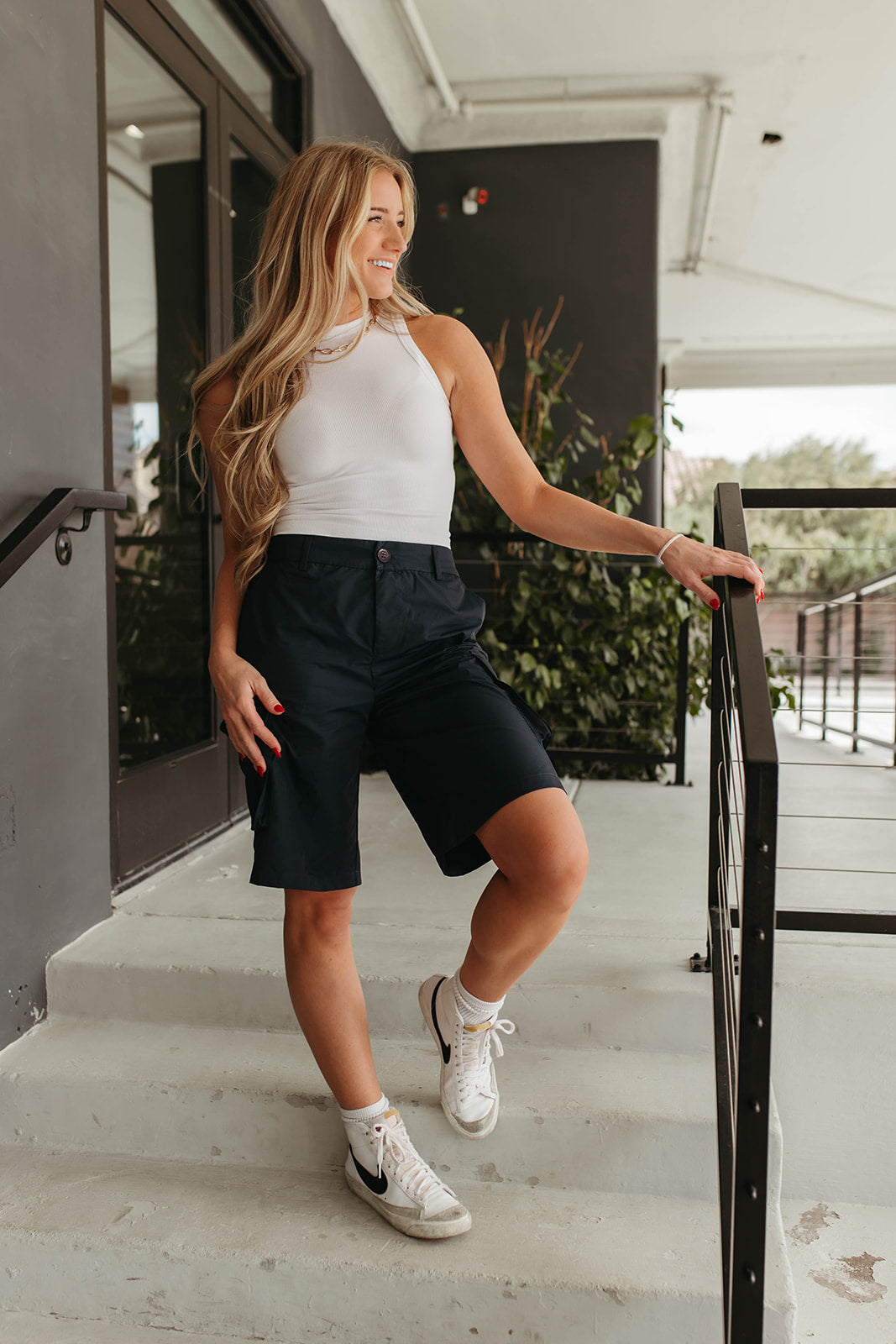 THE CARGO BERMUDA SHORTS IN NAVY