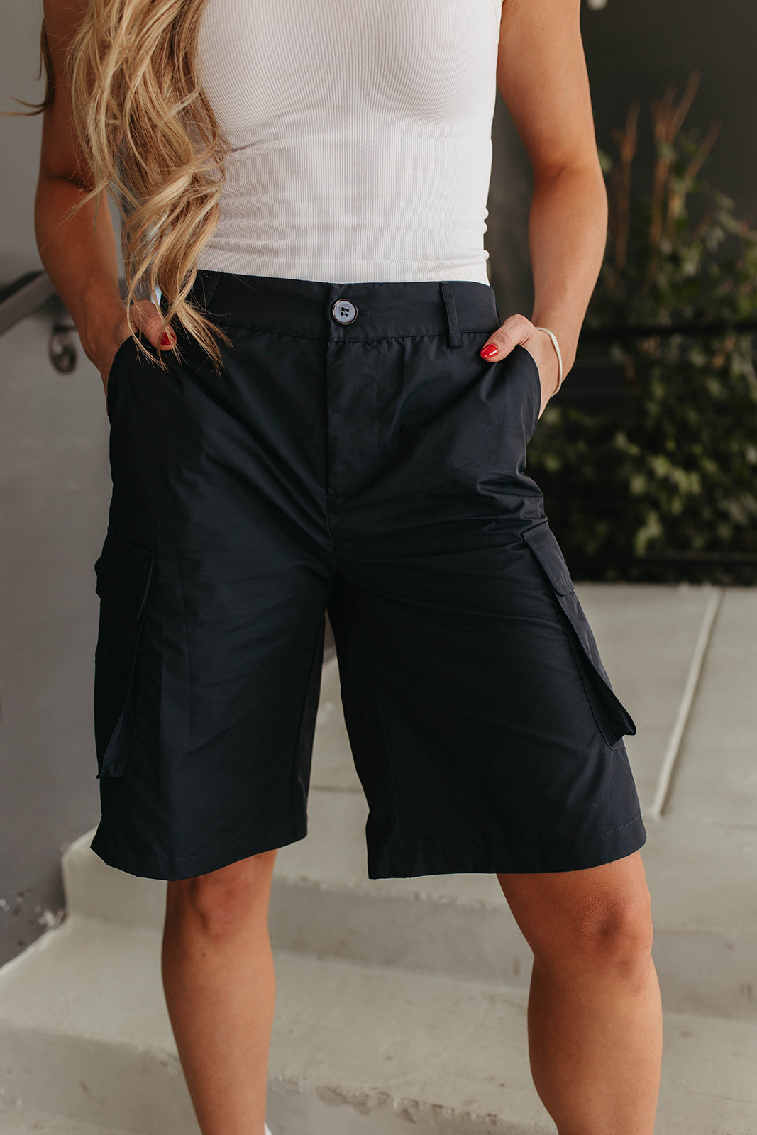 THE CARGO BERMUDA SHORTS IN NAVY