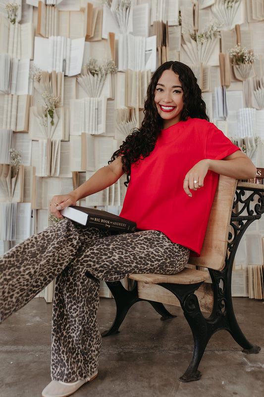 THE MALI BABY TEE IN RED