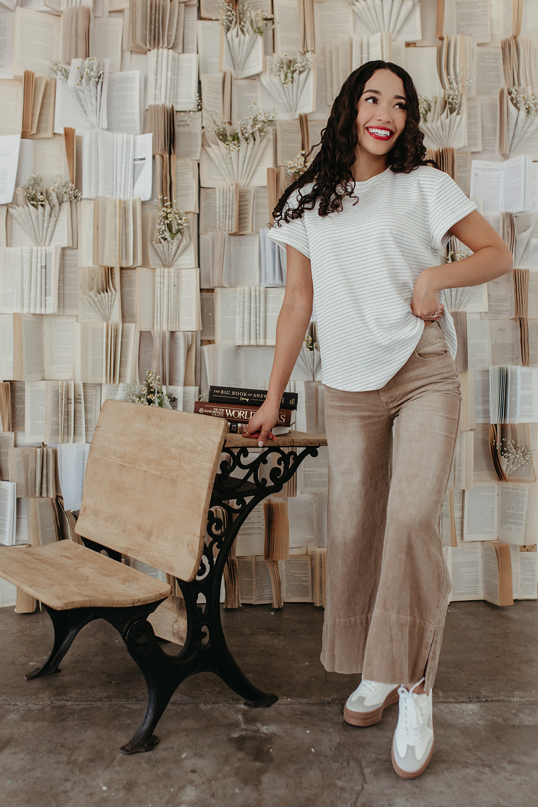 Wide Leg Flattering Dresses For Top Heavy THE COHEN CORDUROY WIDE