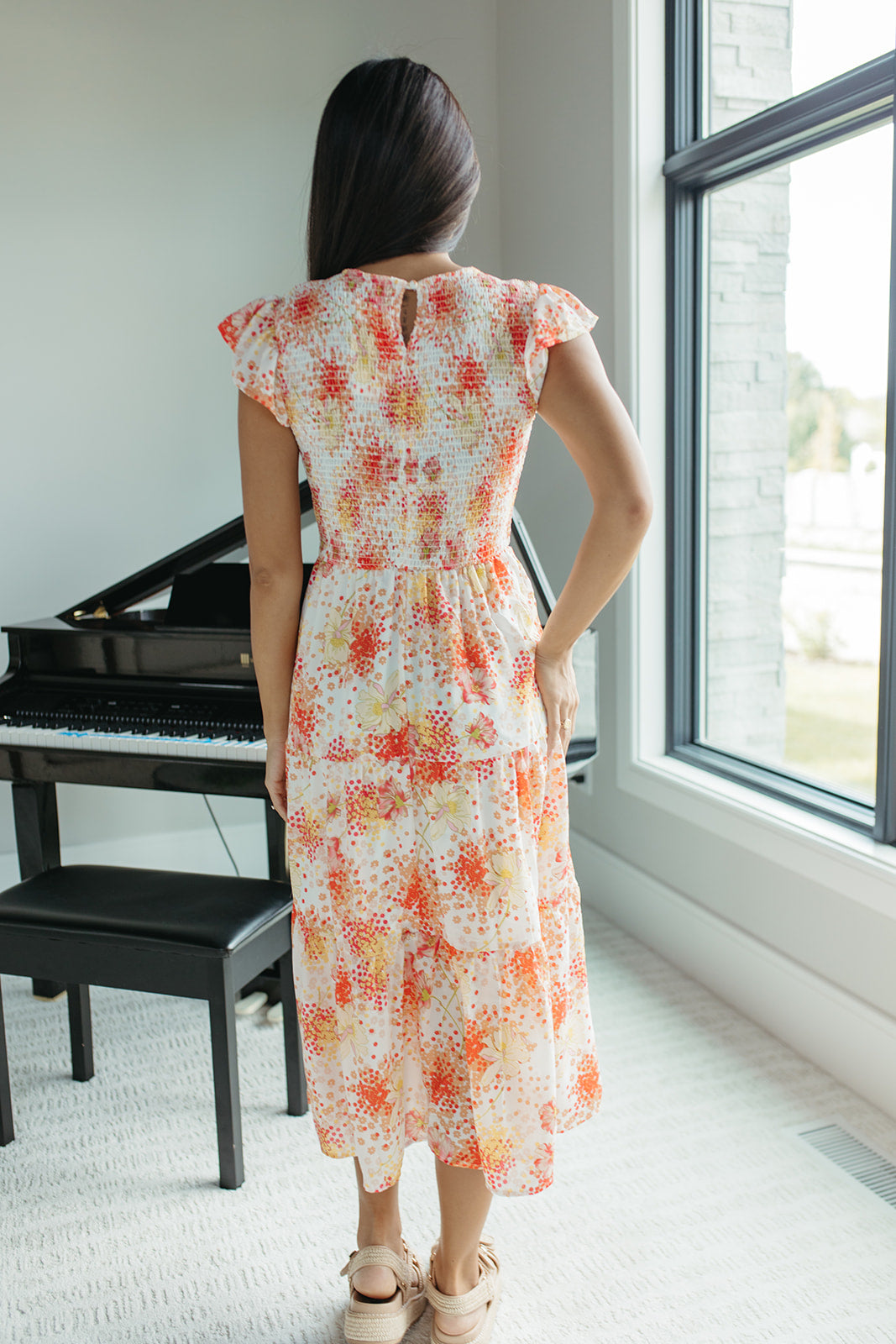 THE TESSA SMOCKED FLORAL DRESS
