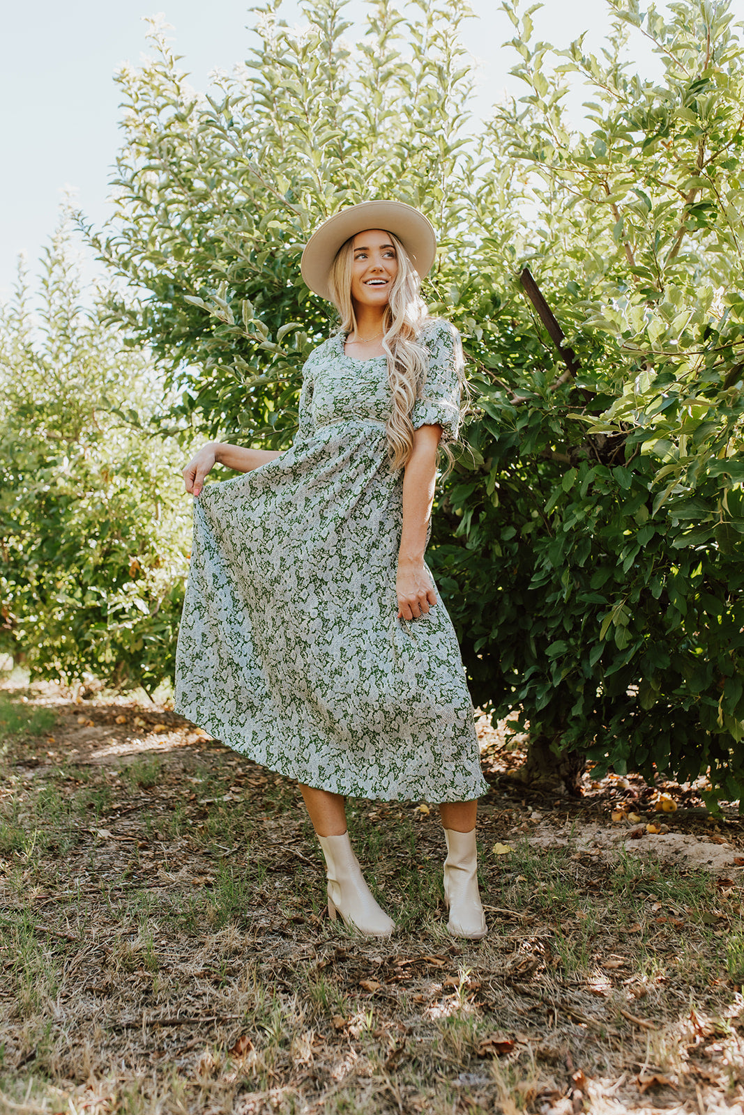 THE WUTHERING HEIGHTS DRESS IN FALL FLORAL BY PINK DESERT – Pink