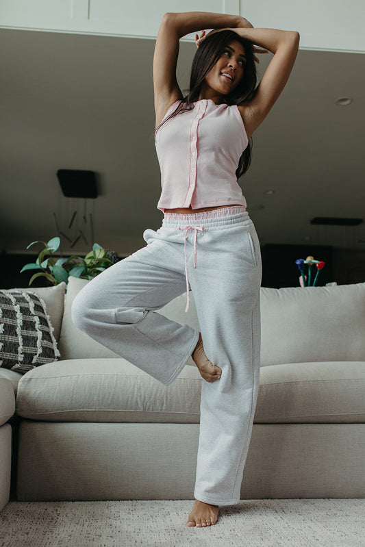 THE SCARLETT PEEKABOO PLAID BOXER SWEATPANTS