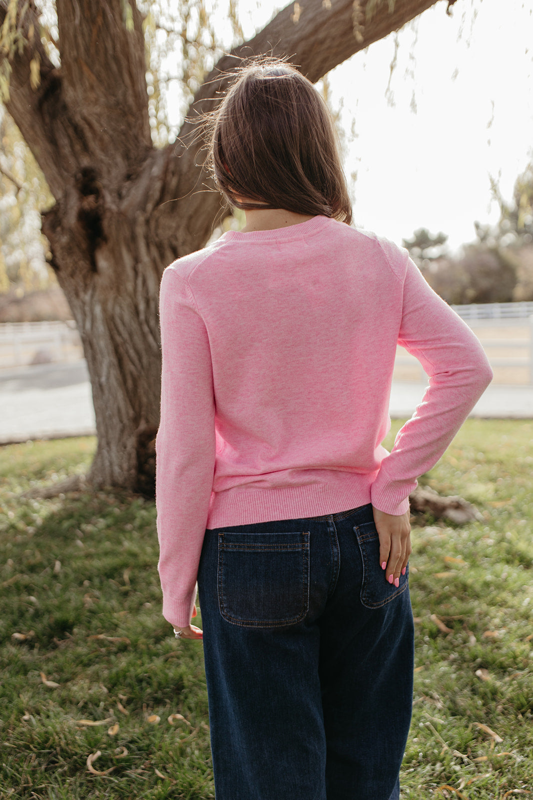 THE ROSALIE SOFT KNIT PULLOVER IN PINK