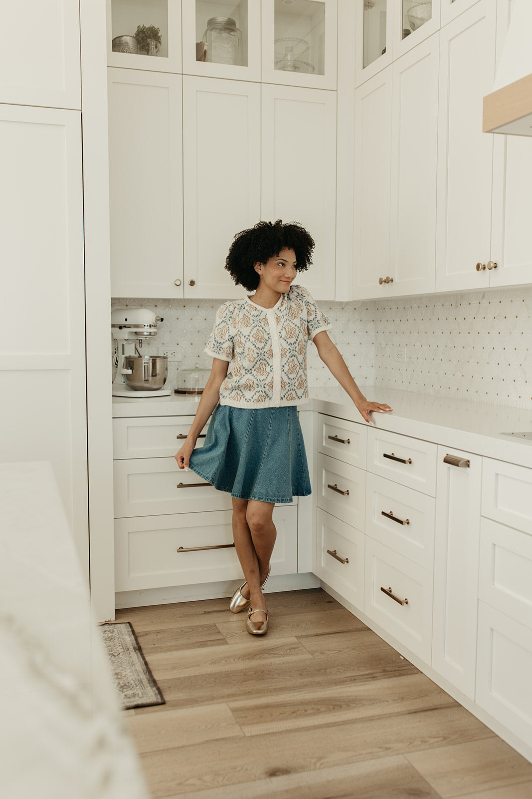 THE ELLA MAE SWEATER CARDIGAN IN IVORY