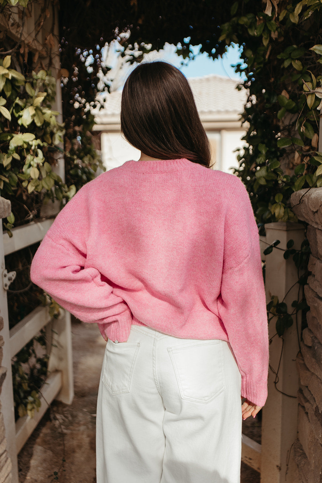 THE SET SAIL SWEATER IN PINK