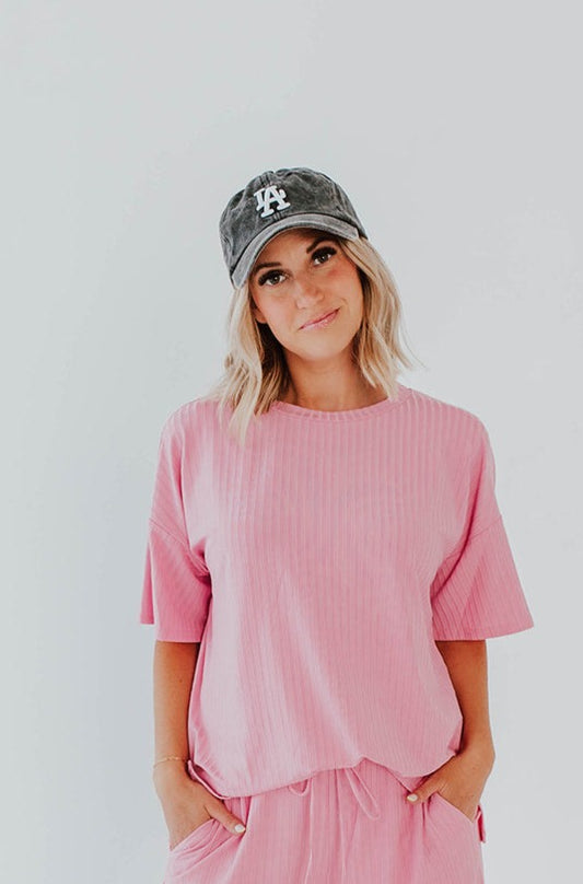 THE LOS ANGELES BASEBALL HAT IN CHARCOAL