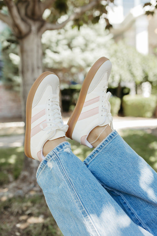 THE AMARI SUEDE SNEAKERS IN WHITE
