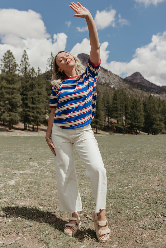 JBD UTILITY WIDE LEG JEANS IN OFF WHITE