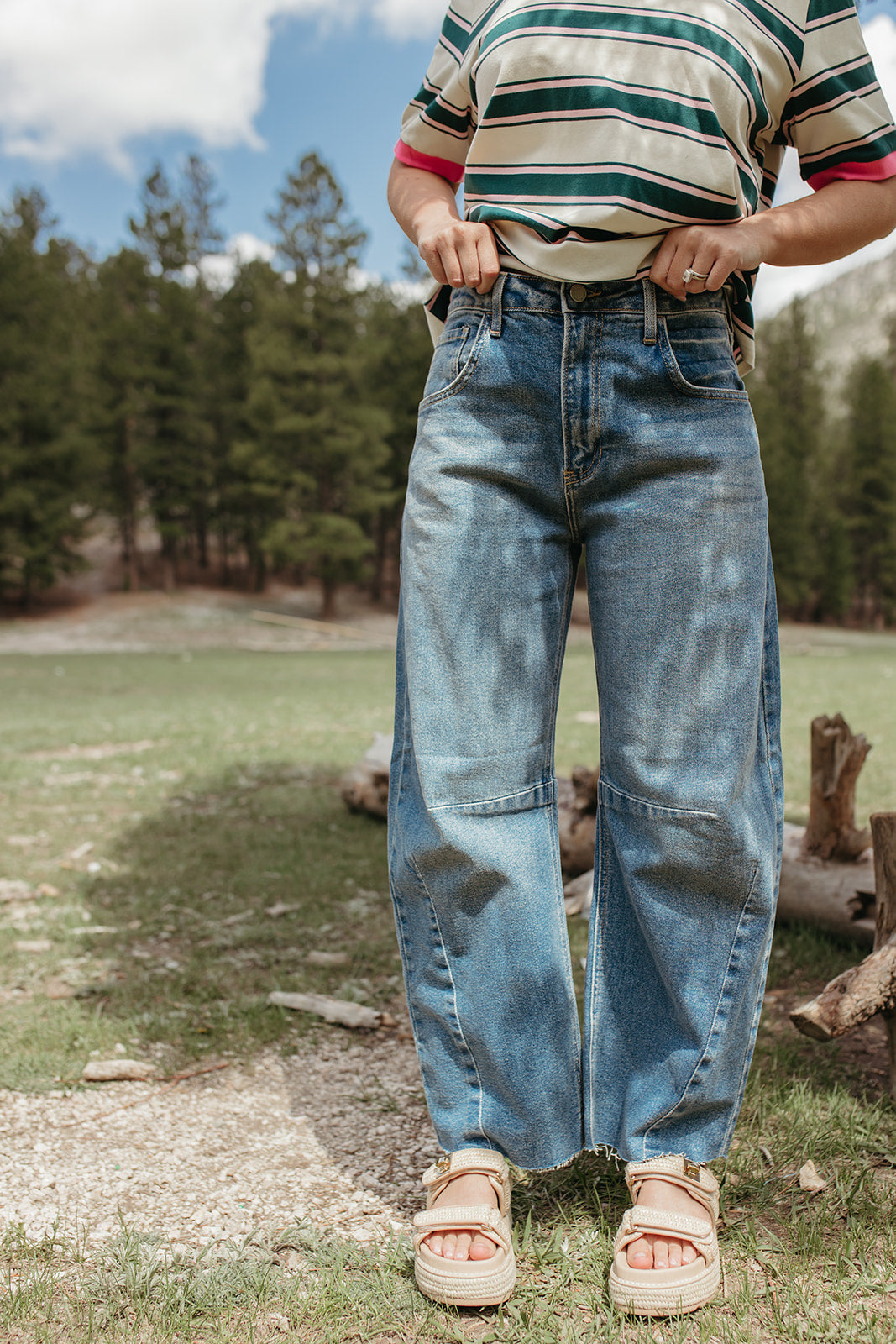 JBD BARREL JEANS IN LIGHT DENIM – Pink Desert