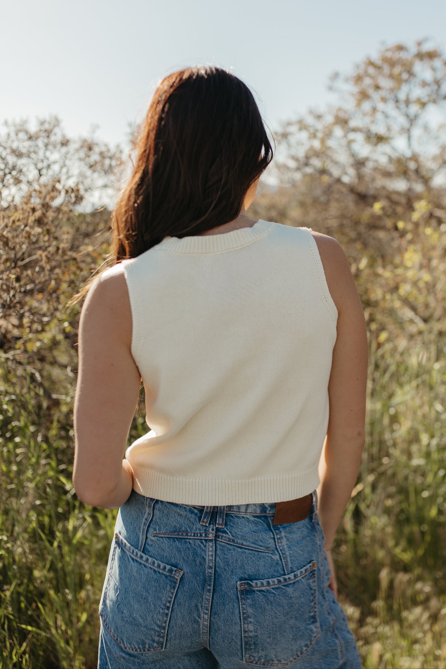THE PIPER STRAWBERRY KNIT TANK