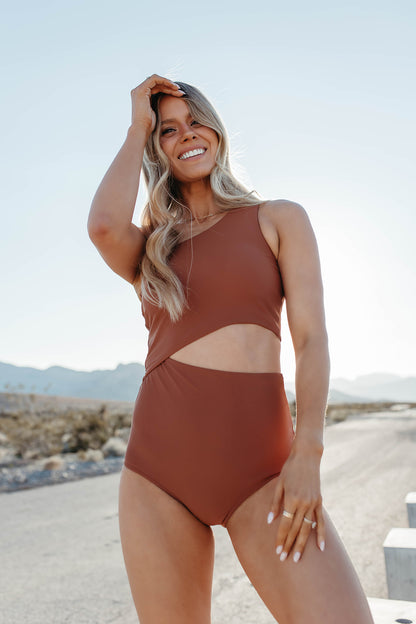 ATHENA CUT OUT ONE PIECE IN HAZELNUT BY PINK DESERT