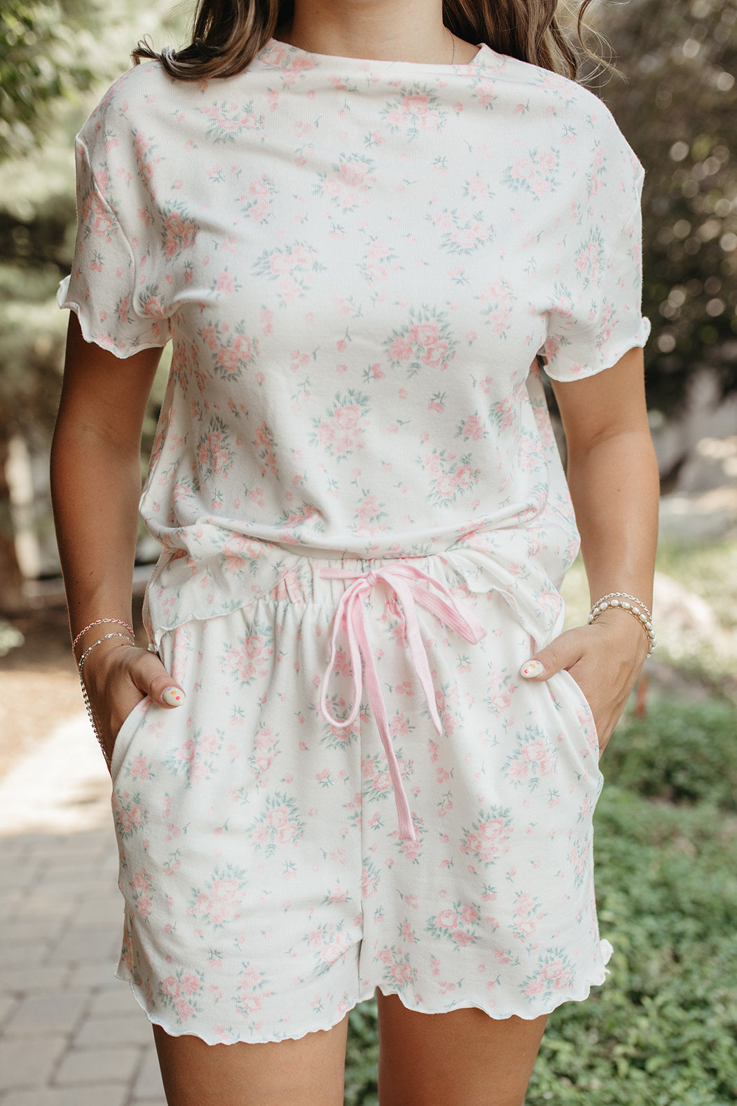 THE EDDA PINK FLORAL SET