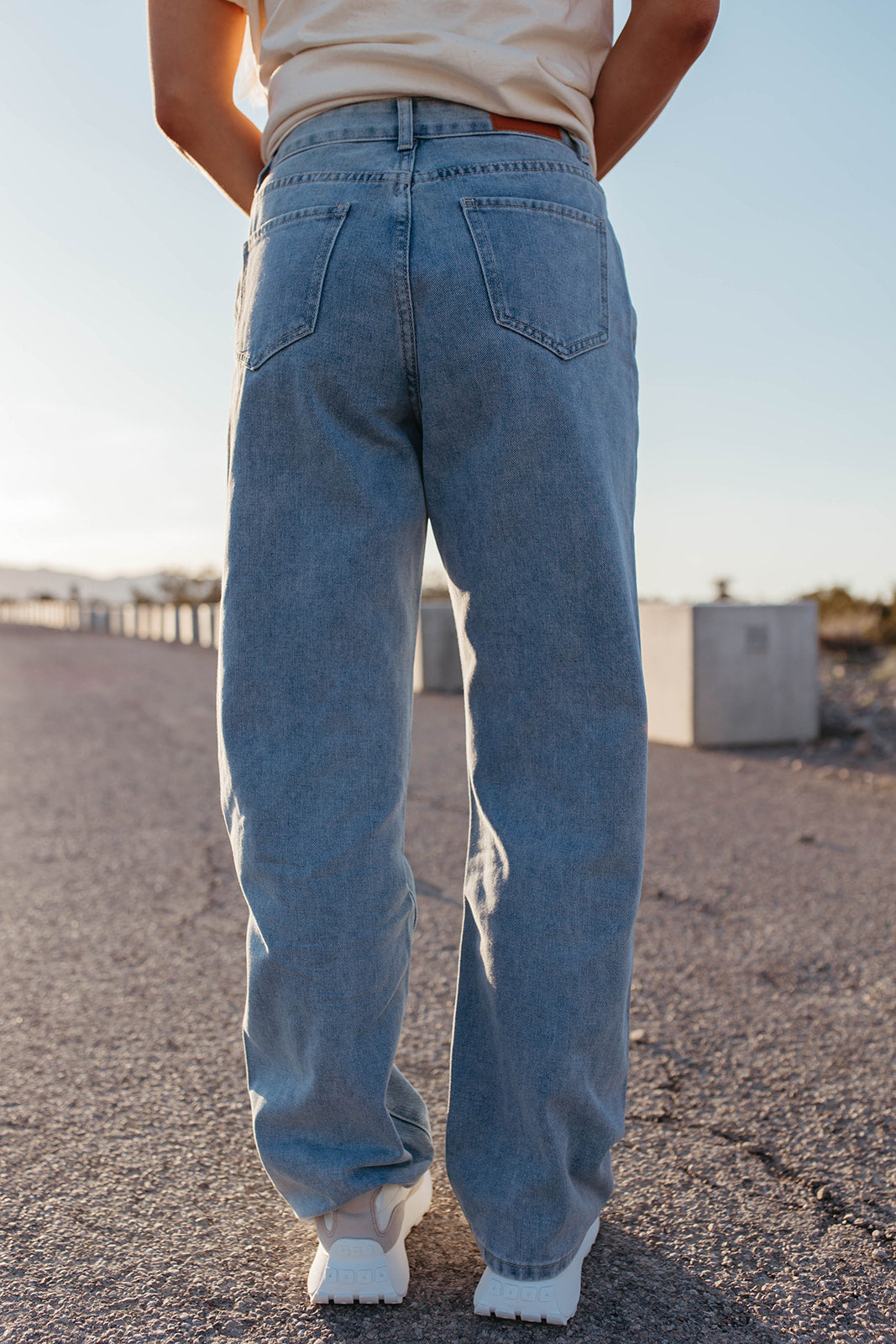 THE LEXIE LOOSE STRAIGHT LEG RIPPED JEANS