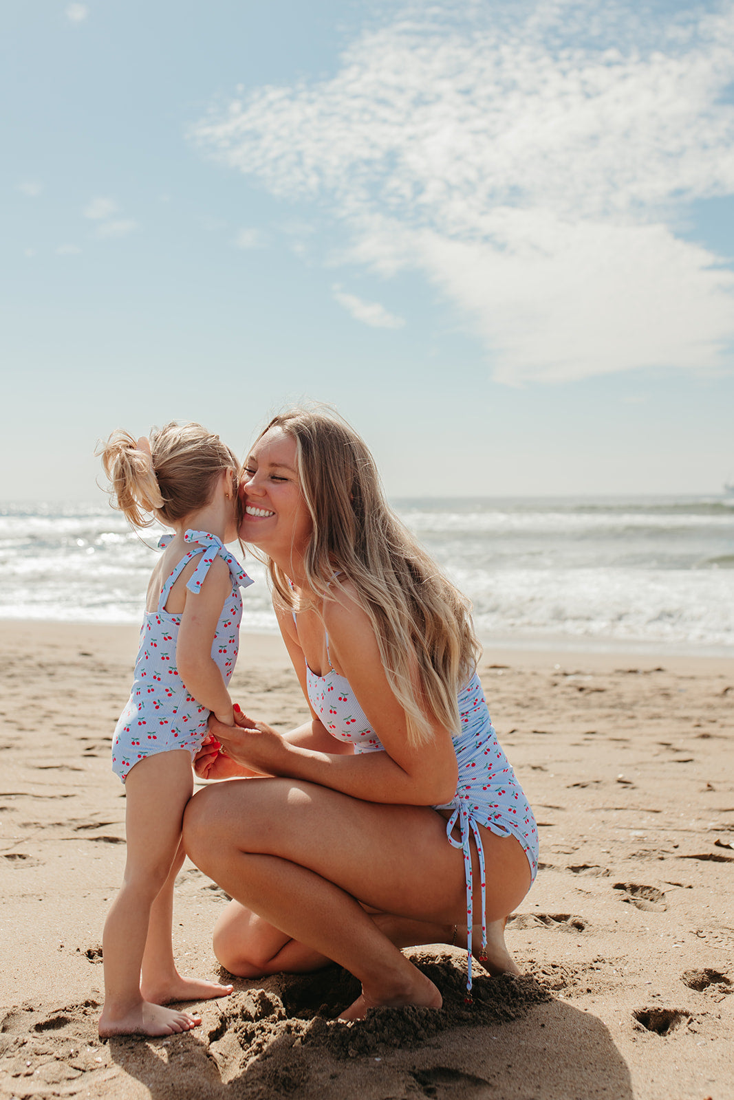 GIRLS TIE STRAP ONE PIECE IN CHERRY CHARM BY PINK DESERT