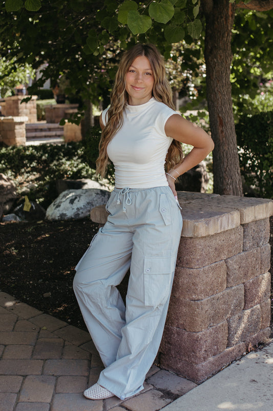 THE KIARA KNIT TOP IN WHITE