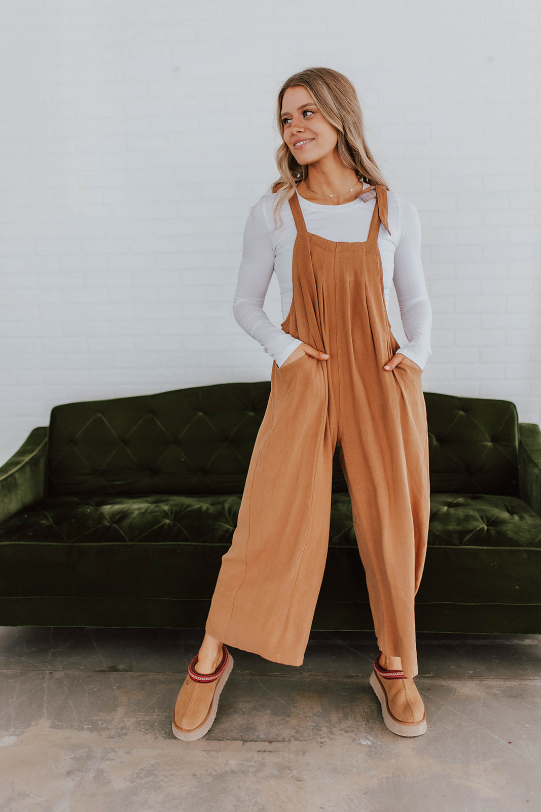 THE CAMPBELL JUMPSUIT IN CAMEL