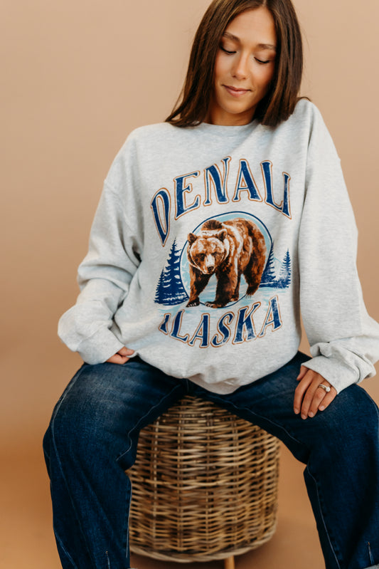 THE DENALI ALASKA SWEATSHIRT IN GRAY