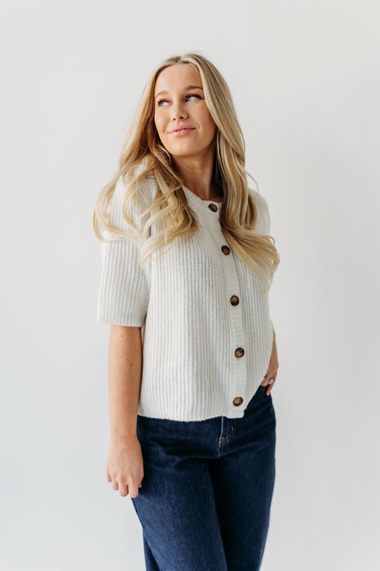 THE VICKI SOFT CARDIGAN IN CREAM