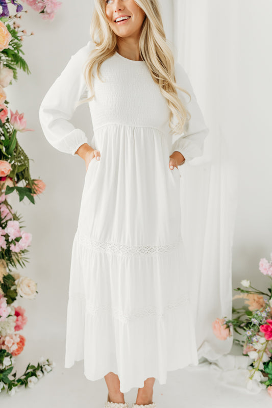 THE TALON MAXI DRESS IN WHITE