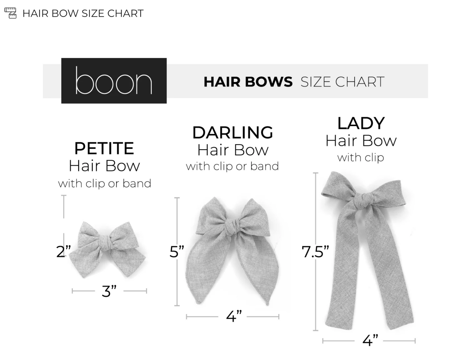BOON PETITE HAIR BOW