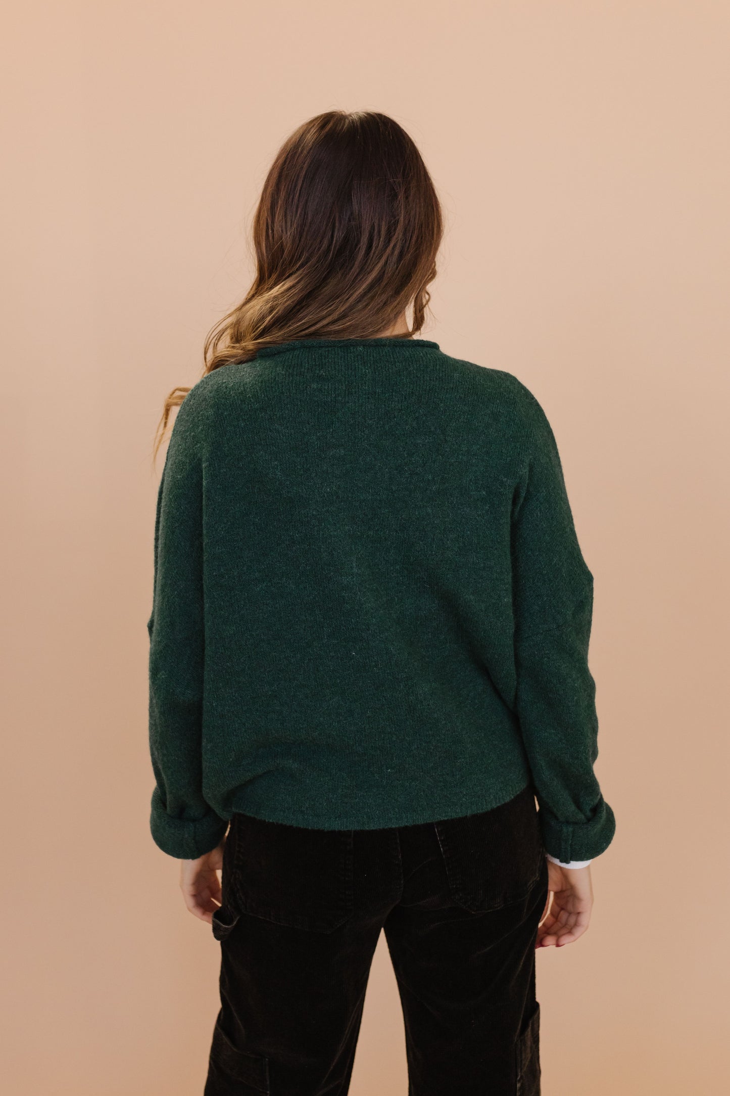 THE CAMPBELL CARDIGAN IN DEEP GREEN