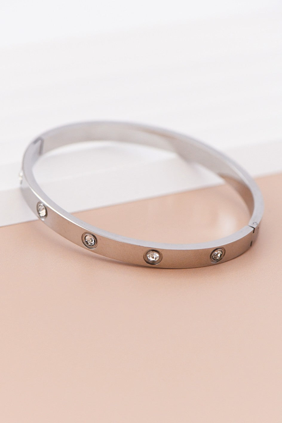 CRYSTAL STATION CUFF BRACELET
