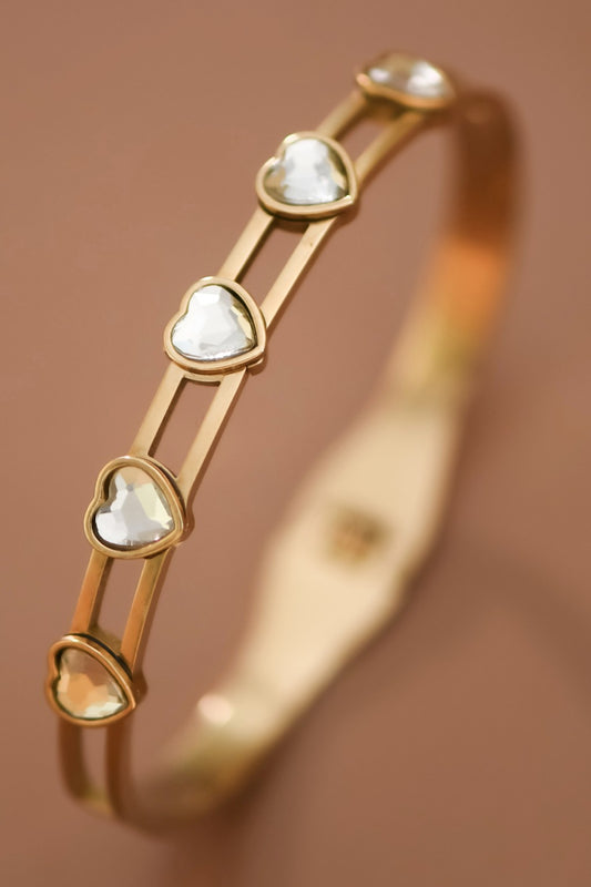 HEART STATION CUFF BRACELET