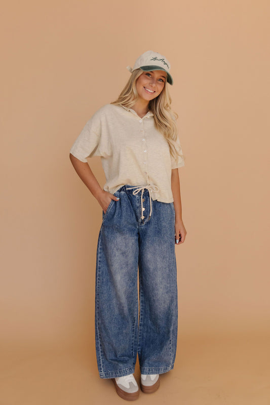 THE JORDAN KNIT CARDIGAN IN OATMEAL