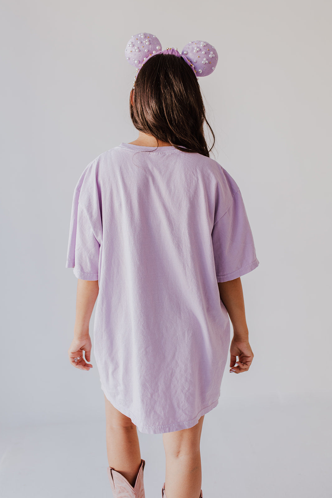 THE TEA PARTY TEE IN LILAC BY CELESTE CLARK